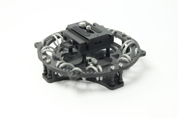 carbon gimbal isolator for moving vehicle shots