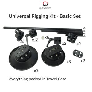 Universal 16mm Rigging Kit Basic Set – full kit layout
