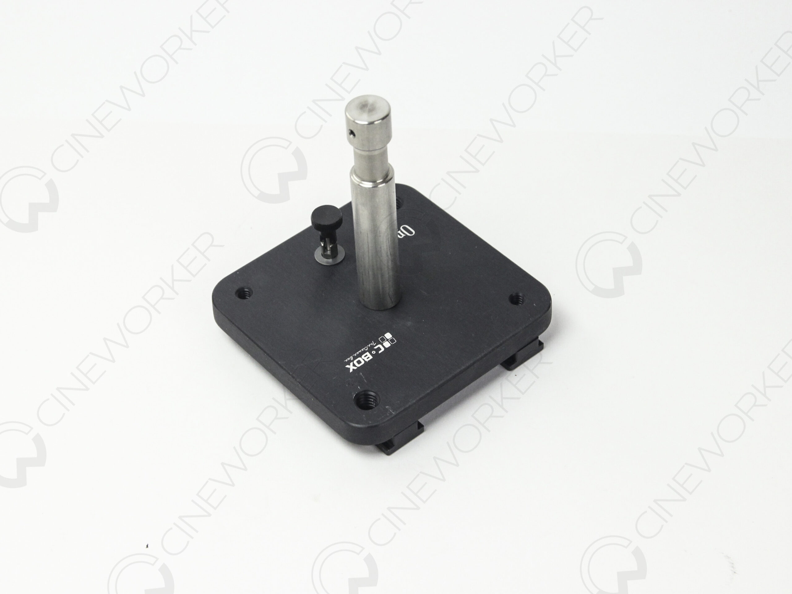 Small gaffer plate with baby pin mounted on C-BOX modular system