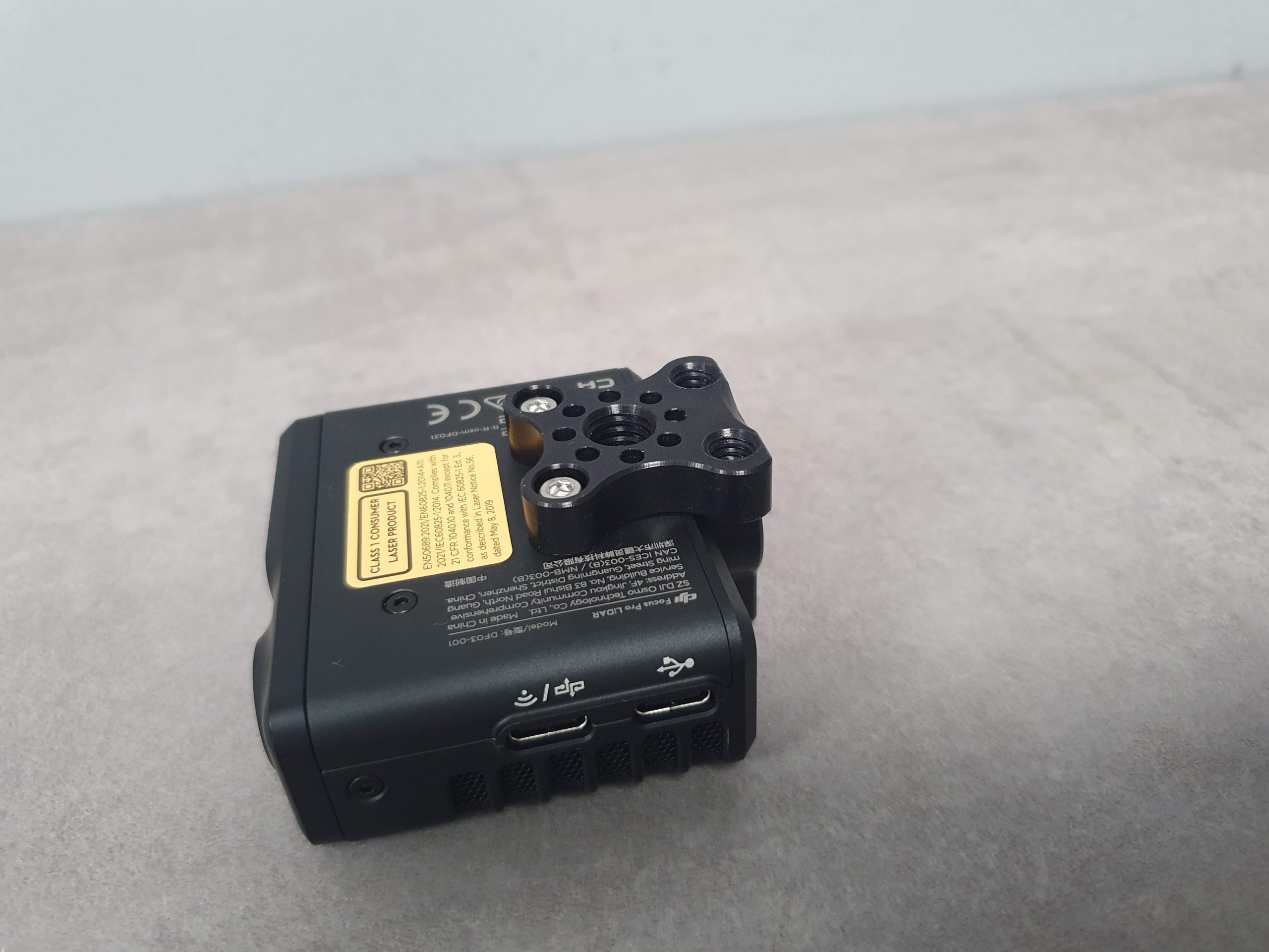 Mounting Bracket for DJI Focus Pro Lidar – 1/4" and 3/8" ARRI hole Accessory Plate - Image 4