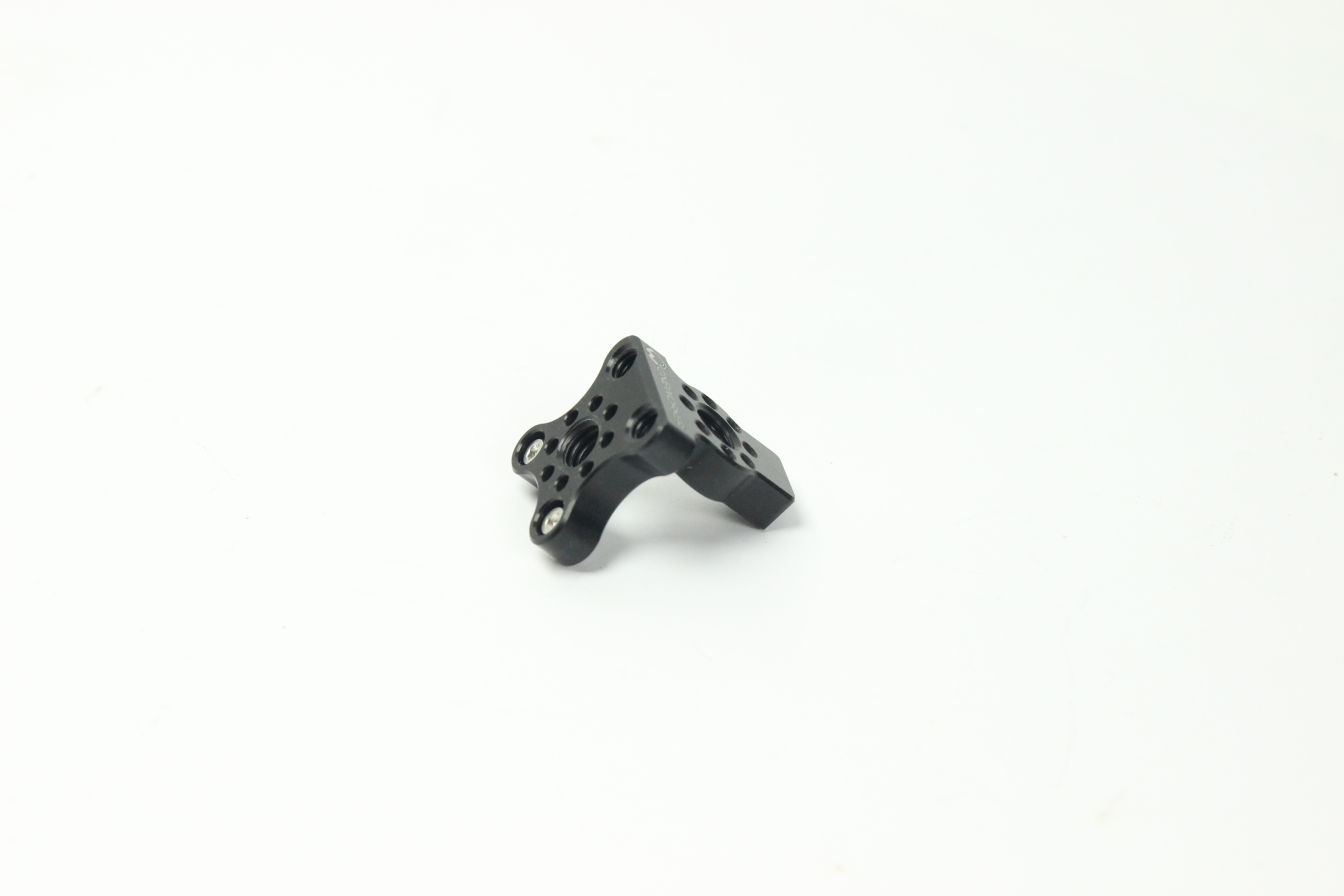 Close-up of DJI Focus Pro LiDAR mounting bracket for camera rigs.